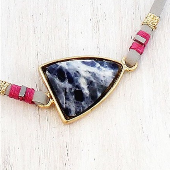 Sodalite Choker Necklace Reduce Negativity NEW - Picture 4 of 4